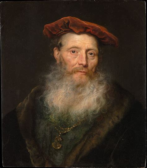 Govert Flinck Bearded Man With A Velvet Cap The Met