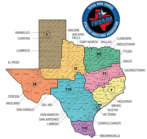 Regions Map Of Texas Map Vector
