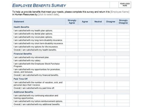 You can find out how the new the benefit statement consists of several pages, so you can see your statements and cost contribution in one place. Employee Benefits Survey Template