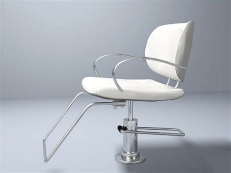 White Barber Chair 3d Model 3ds Max Files Free Download Modeling