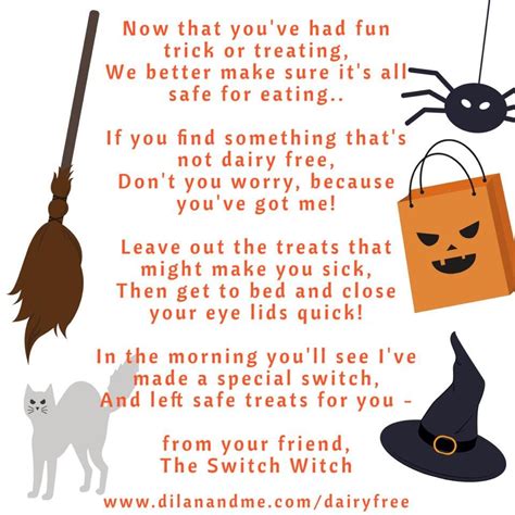 Faster than fairies, faster than witches, bridges and houses, hedges and ditches; allergy poem for halloween switch witch | Switch witch, Allergies, Close your eyes