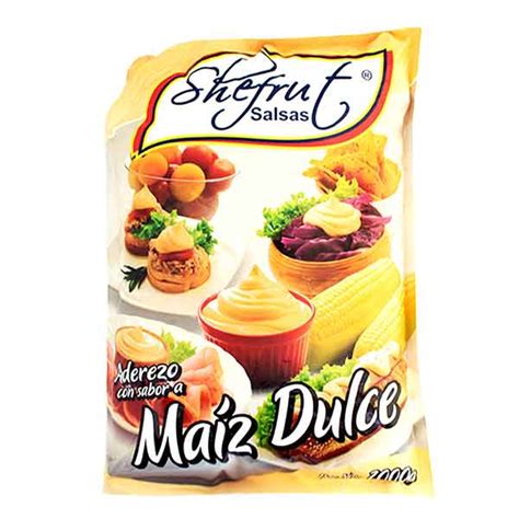Salsa Dulce Maíz Shefrut X 1000 Grs Distribuidora Fp Medellin Colombia