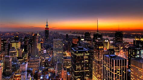 Download New York City Skyline At Night Wallpaper Gallery