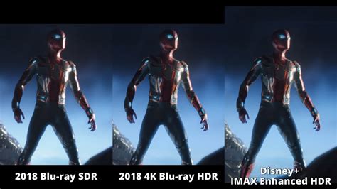 Avengers Infinity War Disney Imax Enhanced Vs 4k Blu Ray Vs Blu Ray