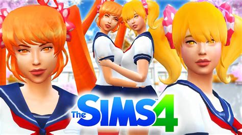 Sims 4 Yandere Simulator Create A Sim Osana Najimi And Rival Chan