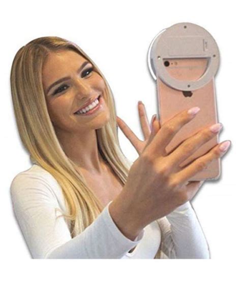 Nask Black Na Selfie Flash Light 14 Cm Selfie Sticks And Accessories