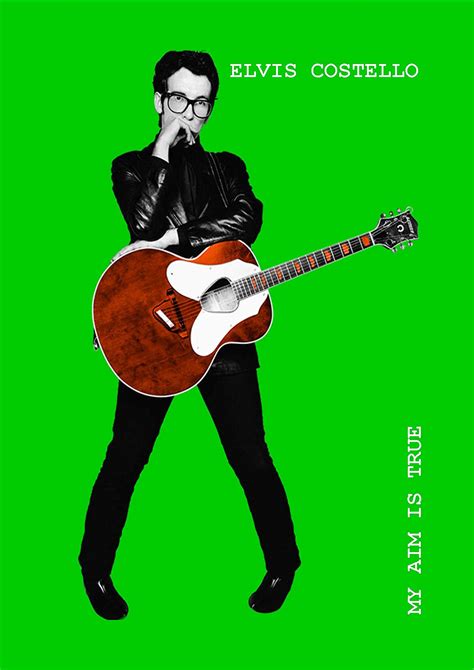 elvis costello my aim is true a3 art poster etsy