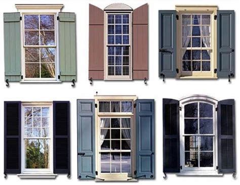 Vinyl shutters are a relatively quick and easy solution for budget conscious diy homeowners to simulate the look of authentic wood shutters. Types of Exterior Shutters - CreativeLittleBedroom.com ...