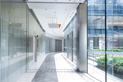 Modern Office Building Corridor Interior Stock Photo Image Of