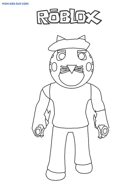 Printable Roblox Piggy Characters Coloring Pages Search Printable