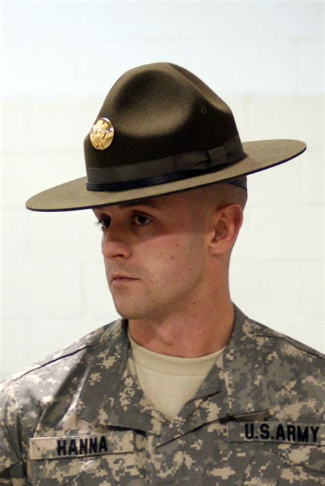 Missouri National Guard Citizen Soldier Dons Drill Sergeant Hat