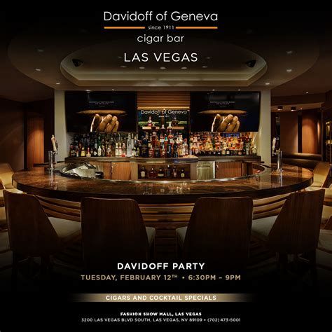 Davidoff Of Geneva Premier Cigar Bar Las Vegas Nevada