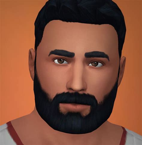 Oshinsims Cc Beard Thick Beard Sims 4 Maxis Match