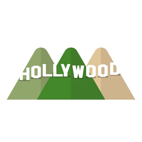 Hollywood Sign With Mountain PNG