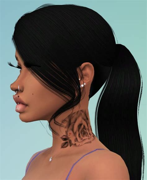 Neck Tattoos Miisskirah On Patreon Sims 4 Tattoos Tumblr Sims 4