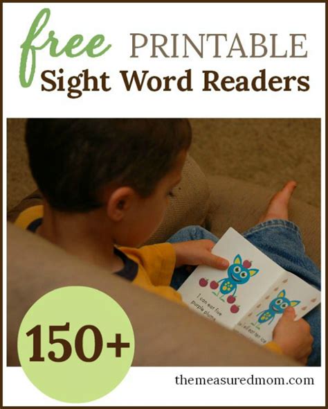 I love how simple and effective these printables today i'm sharing four free sight word books that teach the sight word i. (this post contains affiliate links.) now that my preschooler shows all. Free Emergent Readers - The Measured Mom