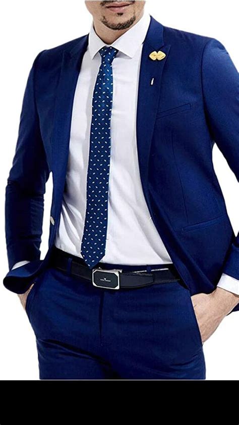 slim fit royal blue wedding suits 2 pieces men s suits groom tuxedos business suit [video