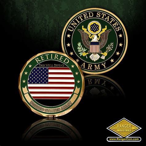 Us Army Retired Coin Ranger Coin Store