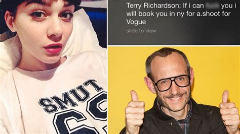 Terry Richardson Sex Scandal Emma Appleton Offered Vogue Shoot In