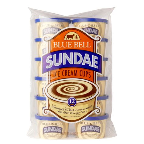 Check spelling or type a new query. Blue Bell Sundae Ice Cream Cups, 12 count - Walmart.com