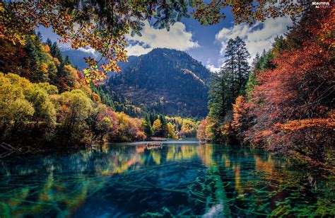 River Mountains Autumn Woods Beautiful Views Wallpapers 2048x1331