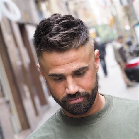 1.1 short spiky hair with faded sides. 14 New Men's Fade Haircuts 2020 ~ Mens Hairstyles