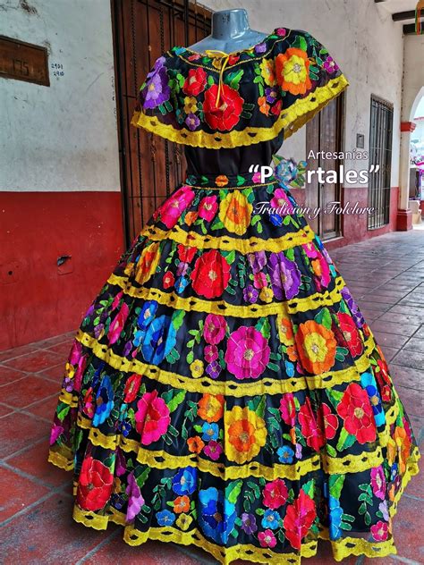 Chiapaneca Vestidos Tipicos De Mexico Vestido De Chiapas Vestidos