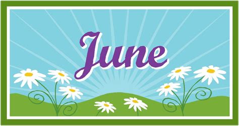 Download High Quality June Clipart Month Name Transparent Png Images