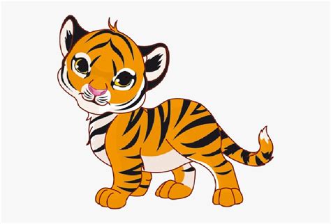 Tiger Cubs Cute Cartoon Animal Images On Tiger Cub Clipart Free