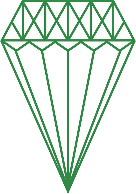 Green Diamond Vector Clipart Image Free Stock Photo Public Domain