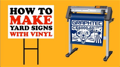 How To Make Yard Signs With Vinyl Youtube