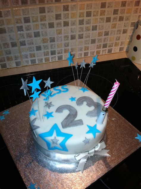 Jemmalinas 23rd Star Burst Birthday Cake For Jess