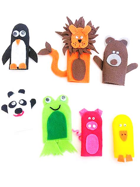 Felt Animal Finger Puppets Our Kid Things Rocket Site