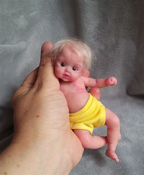 Silicone Mini Doll With Open Eyes Painted Rooting Hair The Best T