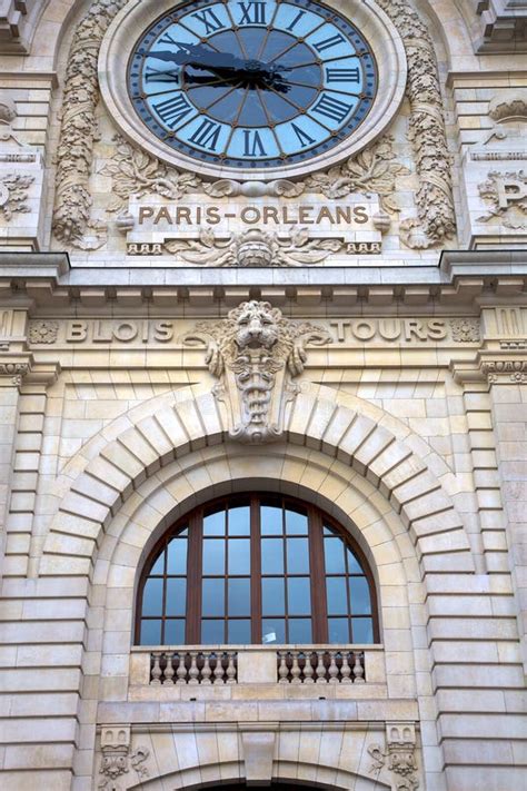 Paris Orleans Clock Stock Photo Image Of Europe Station 8076408