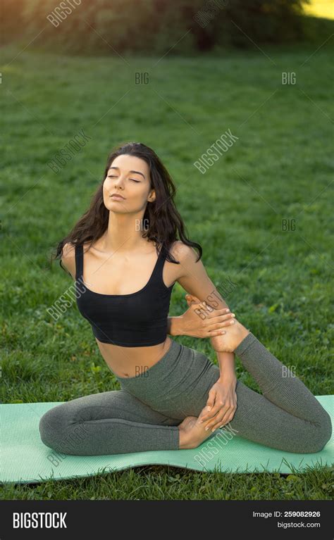 Woman Practicing Yoga Image Photo Free Trial Bigstock