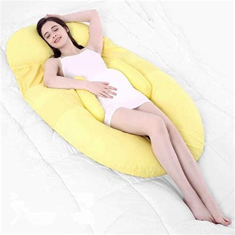 Qyjpb Full Body Pregnancy Pillow U Shaped Pillow With Elongated Shaped Lumbar
