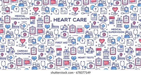 Heart Care Vector Illustration Stock Vector Royalty Free 678377149