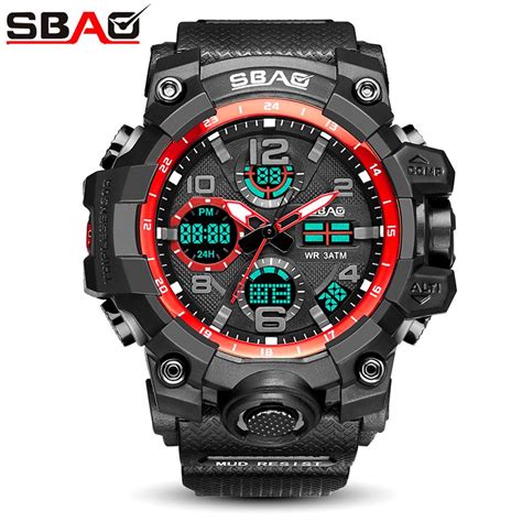 Buy Chamsgend Sbao Sport Watch Men Digital Led Electronic Watches Tpu