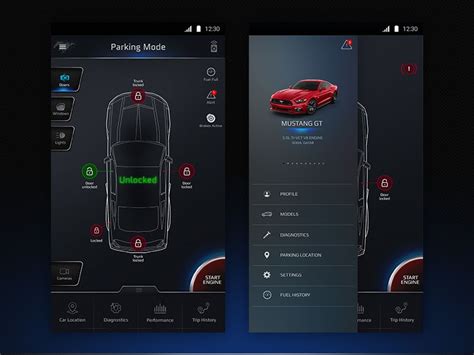 Car Control App Dashboard Dashboard Design Car App Car Ui