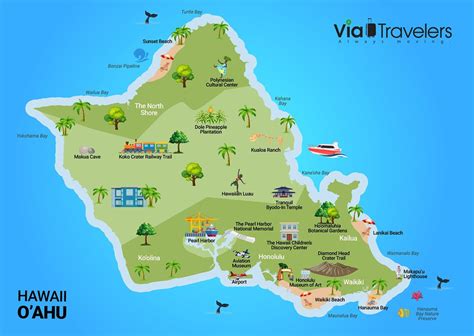 Map Of Oahu Hawaii Tourist Attractions If You Use This Ph Flickr