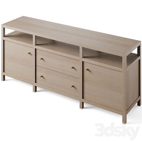 Keane Natural Media Console By Crate And Barrel Console 3d Model
