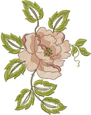 Free embroidery designs , embroidery designs for free download. Perfect Rose free machine embroidery design