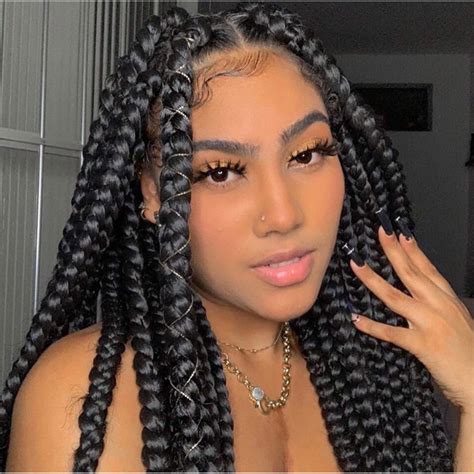 40 Stunning Box Braid Hairstyles To Try This Year Social Beauty Club Box Braids Hairstyles