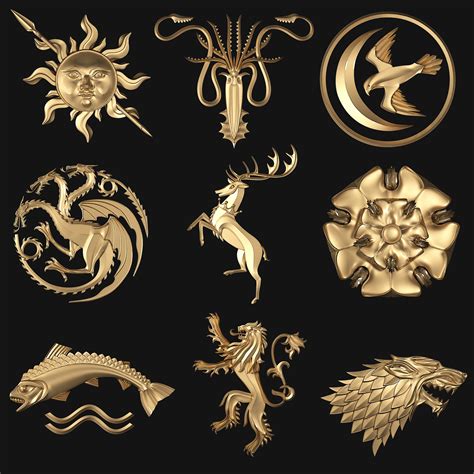 Watch as principal master builder ron thorn and game of thrones creator and show runner d.b. Game of Thrones Houses 3D | CGTrader