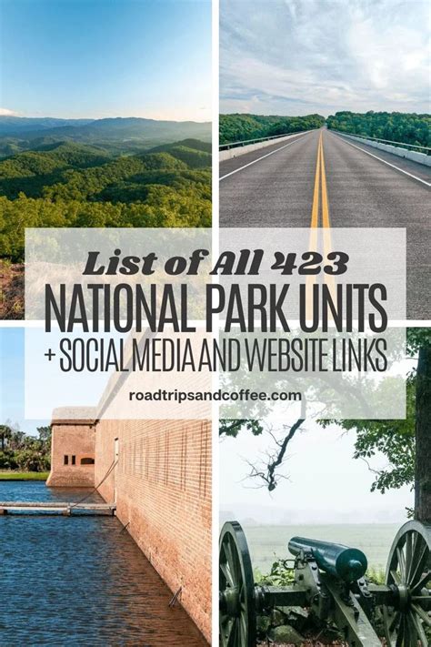 Complete List Of All 423 National Park Service Units By State Social