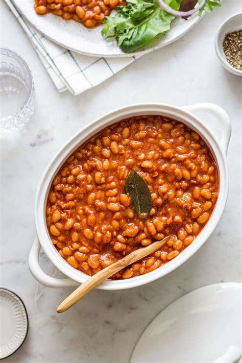 Add 1 can great northern beans and simmer 5 additional minutes. Healthy Baked Beans (Instant Pot Slow Cooker) | Cullyvan ...