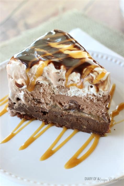 Salted Caramel Brownie Ice Cream Cake Diary Of A Recipe Collector