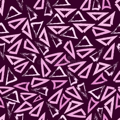 Seamless Abstract Pattern Of Triangles Stock Illustration