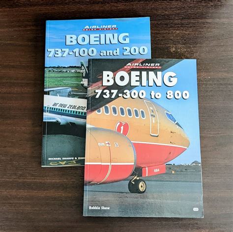 2 Books Boeing 737 Airliner Color History By Michael Sharpe And Robbie
